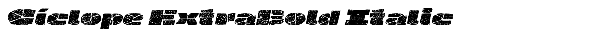Cíclope ExtraBold Italic image